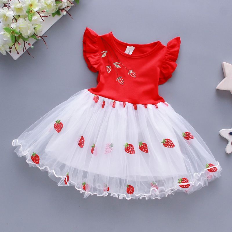 Vestido infantil hot sale moranguinho