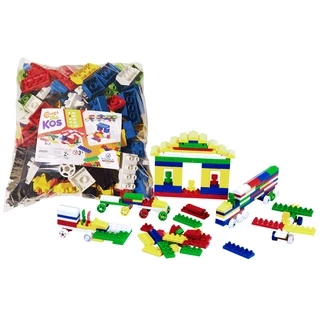 Brinquedo Blocos De Montar 500 Peças Com Rodinhas Infantil Desenvolvendo Habilidades Cognitivas