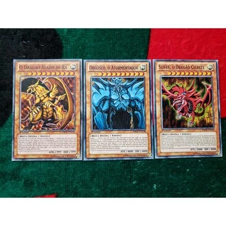 Cartas Yugioh - Kit 3 Deuses Egípcios ORICA