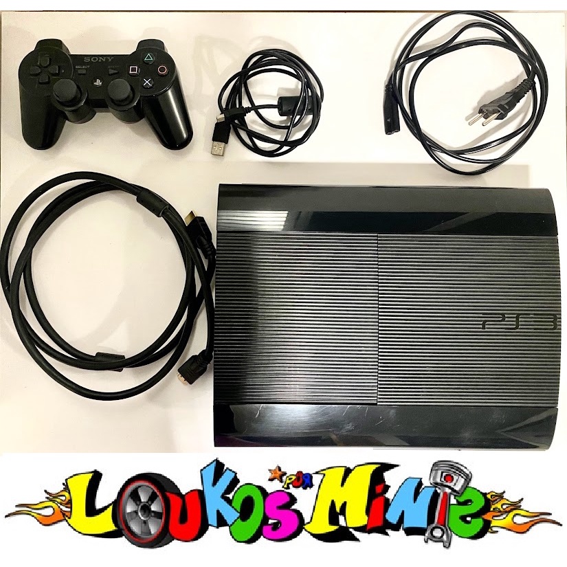 PS3 PLAYSTATION 3 Super-Sottile Skin Design Adesivo Pellicola Set - Grigio Legno - Foto 13