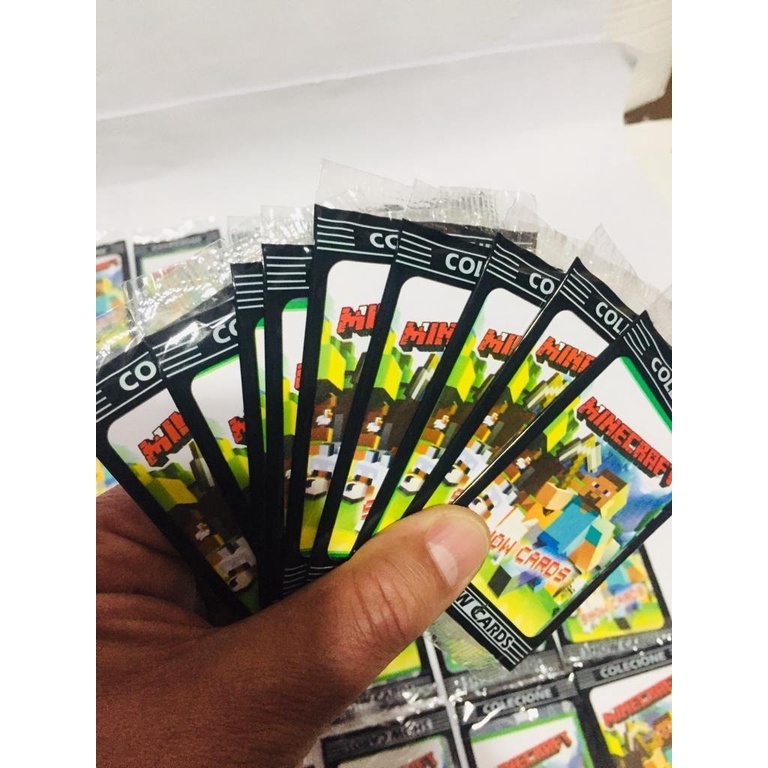 Kit 50 Pacotinhos Minecraft = 200 Cartinhas P Brincar Cards Minecraft ...