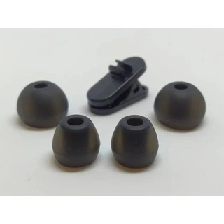 Kit 2 Pares Borracha Borrachinha Para Fone Ouvido Preta
