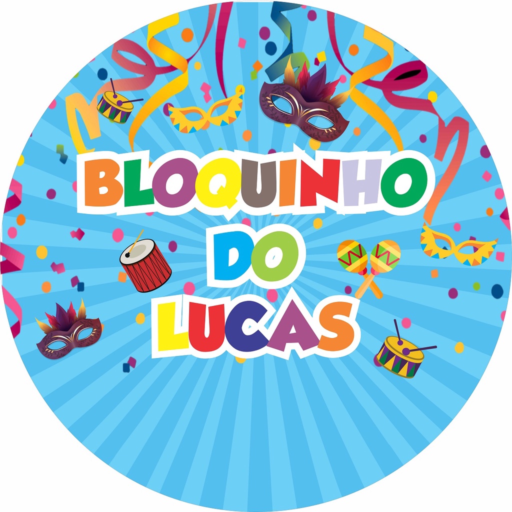 Painel em lona Bloquinho Carnaval Festa decoração 1,50x1,50 ...