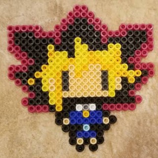 Chaveiro / Ima / Peça decorativa Omori Omocat personagens jogo RPG pixel  art perler beads hama beads