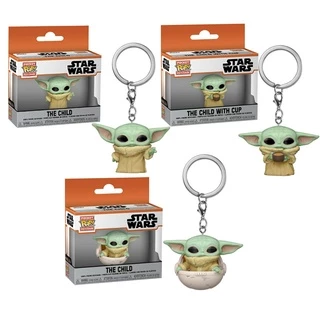 Números De Ação Brinquedos Chaveiros Em PVC Yoda Bebê Bonitinho Os Da Coleção Bonecas Anime Mandalorianas Presente Chaveiro