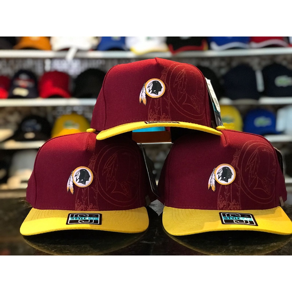 BONE 59FIFTY WASHINGTON REDSKINS NFL ABA RETA VERMELHO NEW ERA