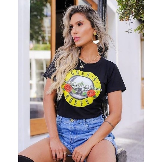 Camisa feminina de store rock