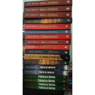 Livros Dan Brown - Ponto de Impacto / Anjos e Demônios / Fortaleza Digital / O código Da Vinci / o Símbolo perdido / A origem