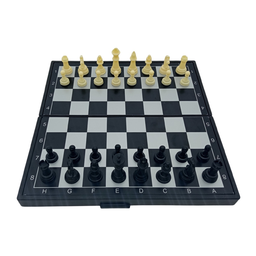 Jogo De Tabuleiro Dobrável 3 Em 1 Red Star 32 Peças Xadrez Magnético Dama Gamão ELJ0214