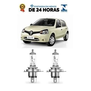 Par Lampada Farol Clio 2012 2012 2013 2014 2016 H4