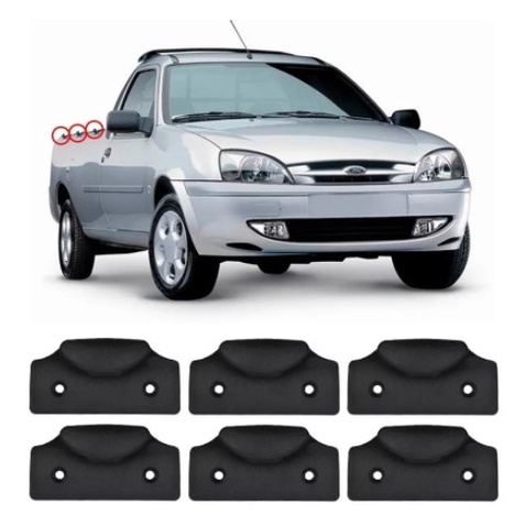 Kit 6 Gancho Da Caçamba Ford Courier 1997 até 2013