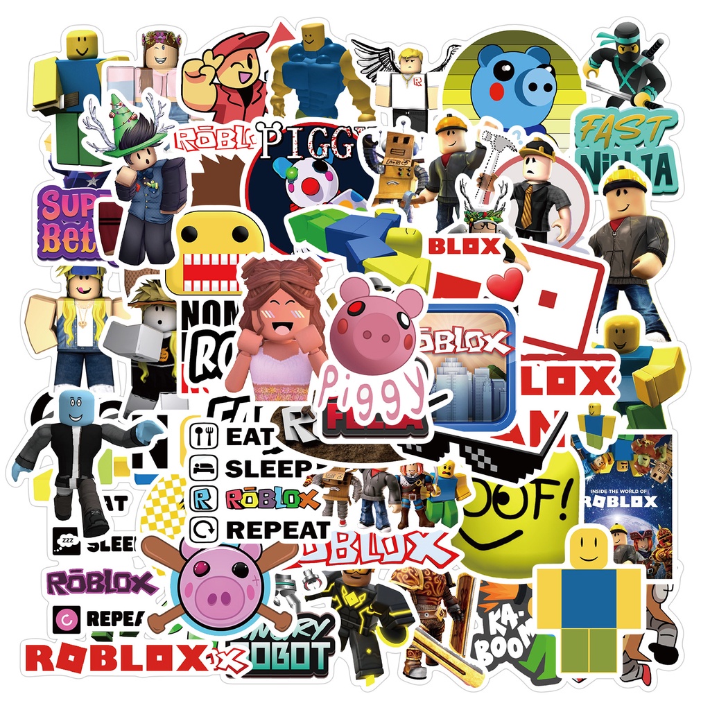 50 Pcs Roblox Game Stickers Bomba Graffiti Decalques Para Motocicleta Skate  Laptop Bagagem Btz176