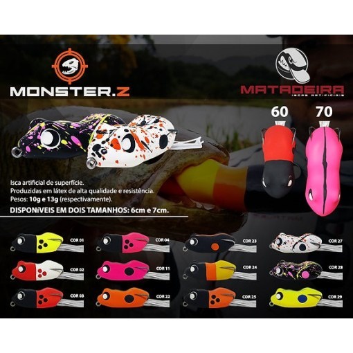 Monster Z 60 Frog Matadeira 6cm 11g
