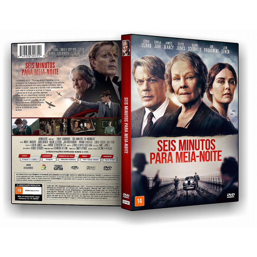 Dvd Seis Minutos Para Meia Noite Dublado E Legendado Shopee Brasil