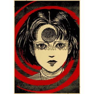 Junji Ito Collection Poster, Kraft Paper Wall Sticker