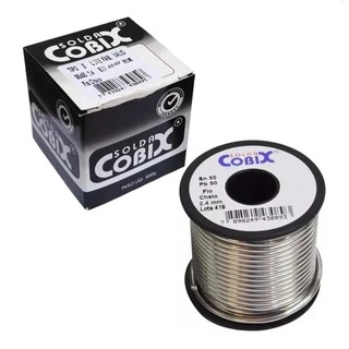 Solda Estanho 2.4mm 50x50 Cobix Carretel Preto de 250g