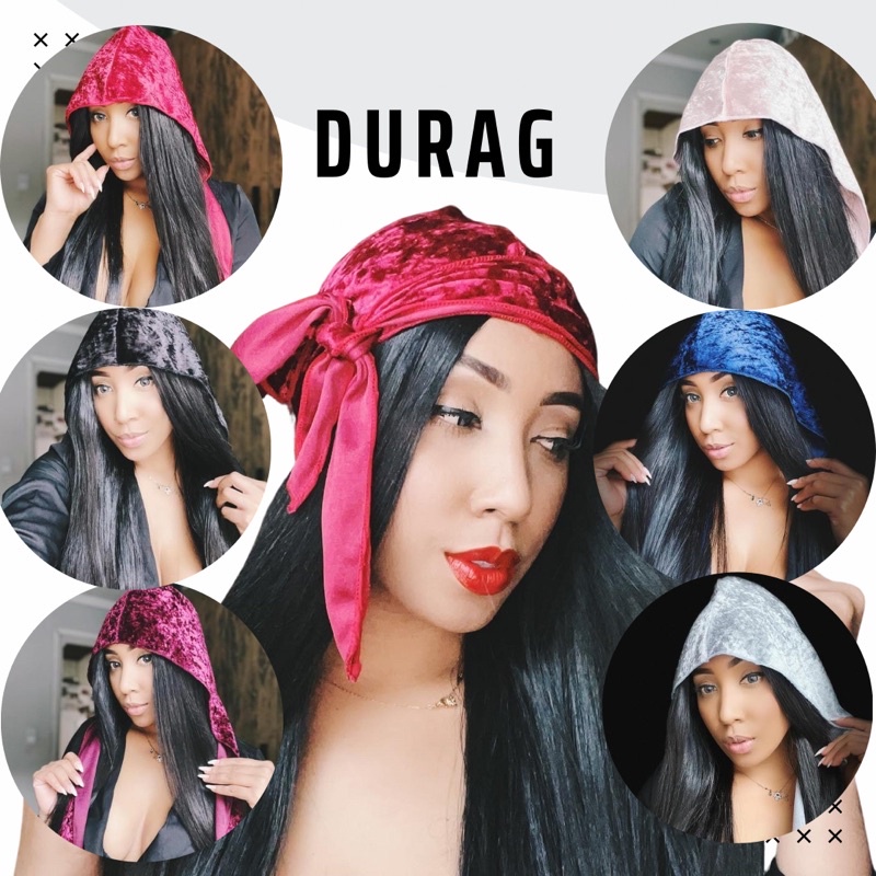 Bandana Touca Durag Waves Várias Cores Protege Cabelo