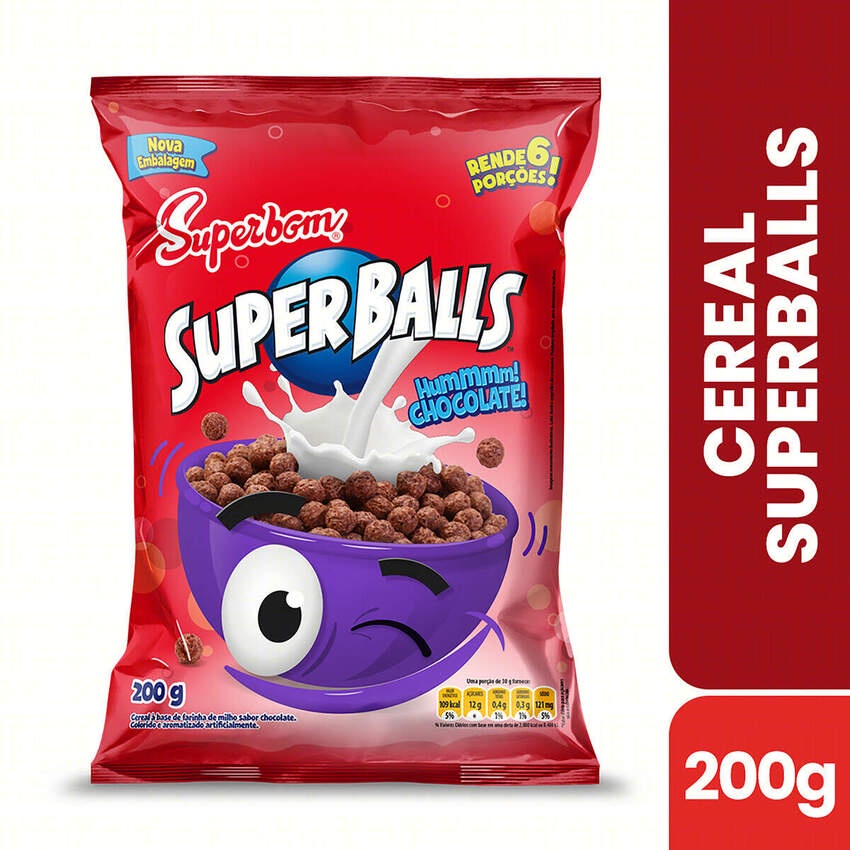 kit com 6 pacotes de Super Balls , Cereal matinal Shopee Brasil