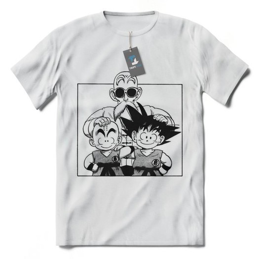 Merchandmania elegante gravata dragon ball goku krilin mestre