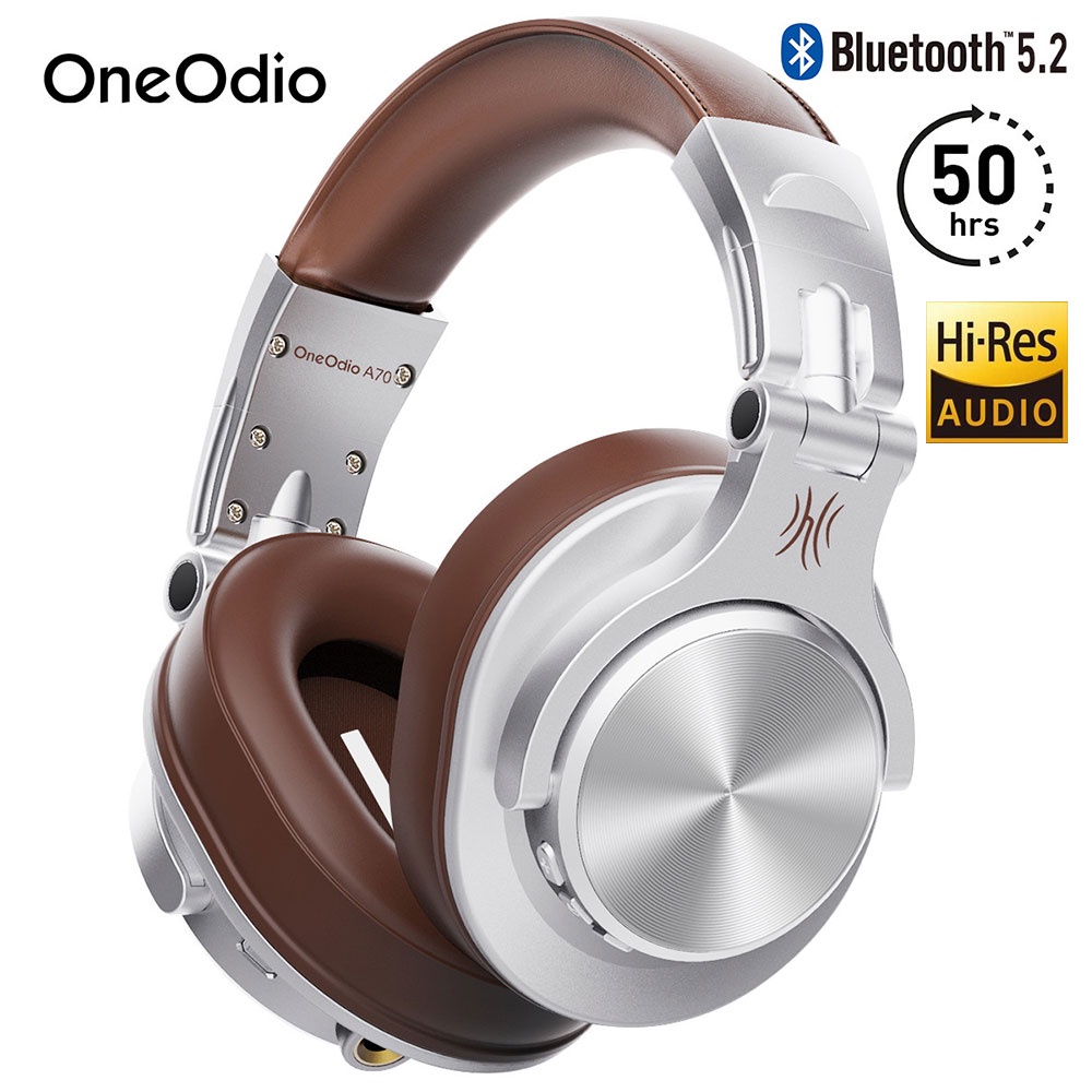 Fone De Ouvido OneOdio A70 Fusion Bluetooth 5.2 Com Fio/Monitor Profissional Share-Porta