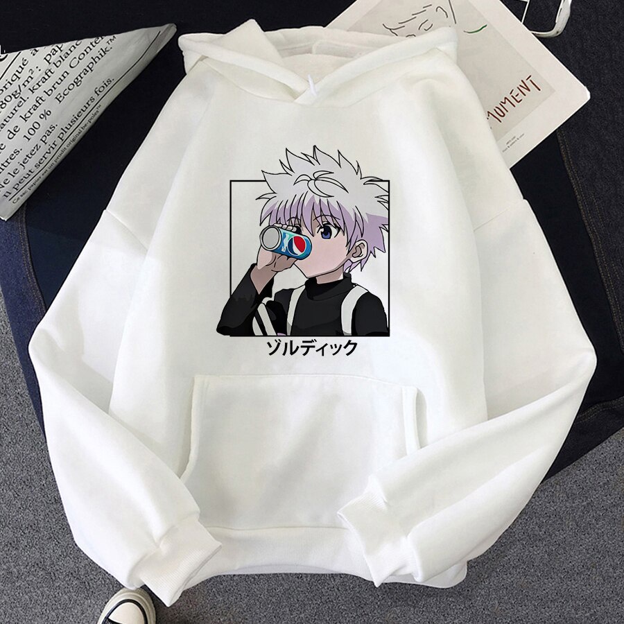 Moletom Com Capuz Com Capuz Hunter X Hunter Kurapika Para Mulheres Harajuku Manga Kurapika Hxh Devil Eye Hokeka Killua Zoldyck Com Capuz
