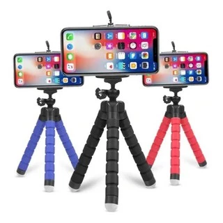 Mini Tripe Articulável Flexível Preto para Câmeras Celulares5