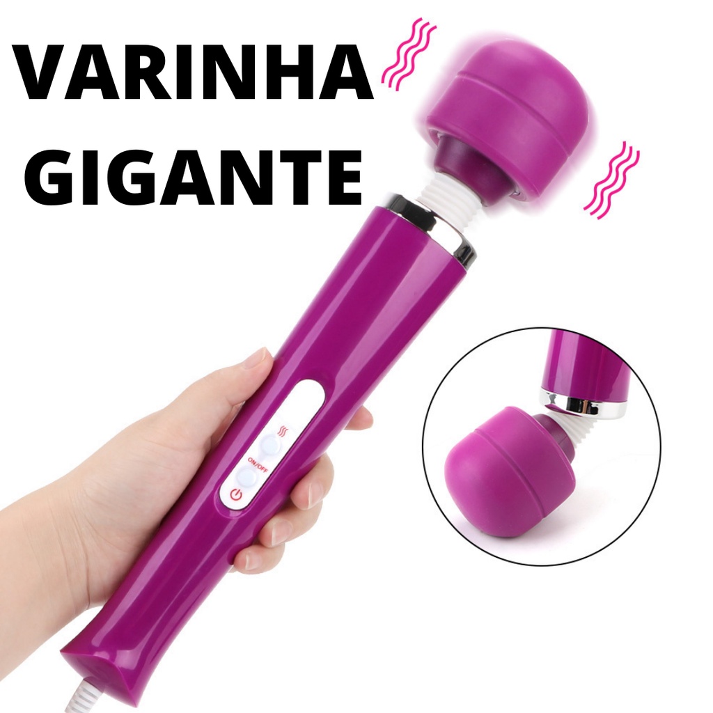 varinha mágica gigante vibrador massagem corporal para mulheres g ponto  feminino estimulador de clitóris | Shopee Brasil