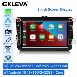 EKLEVA Rádio De Carro Android De 8 Polegadas 2 Din Auto Stereo Multimídia Player RDS Para VW Volkswagen Passat B6 Golf Polo Touran Skoda Seat