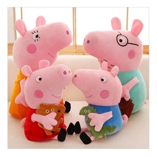 Kit Brinquedos infantil 4 Bonecos Familia Peppa Pig, George Pig, Papai Pig,  Mamãe Pig em Promoção na Americanas