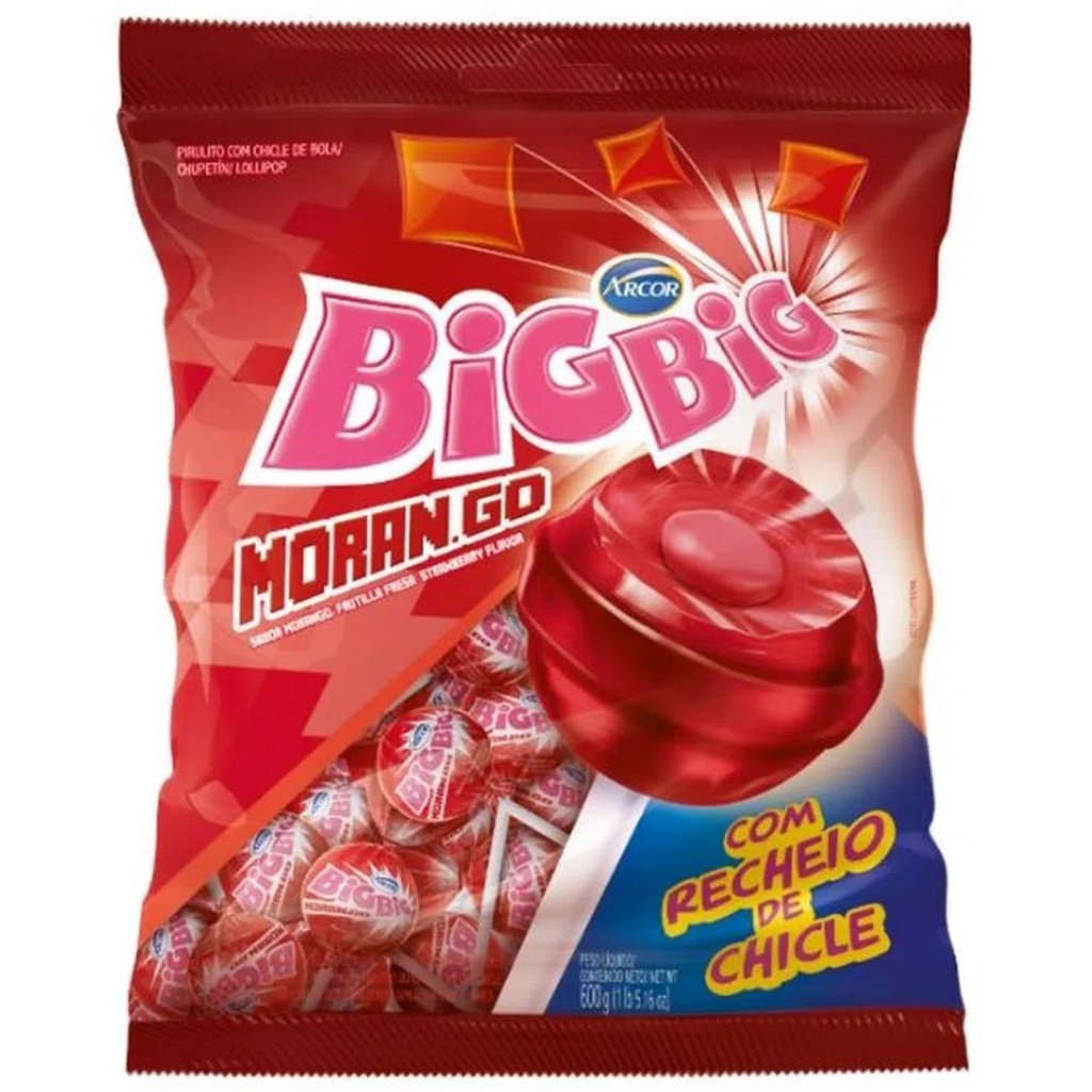 Chiclete Bigbig Morango 315g Arcor  Compre na Mercadoce - Mercadoce -  Doces, Confeitaria e Embalagem