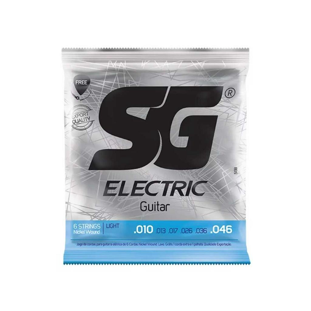 Encordoamento para Guitarra SG Strings 010 Níquel