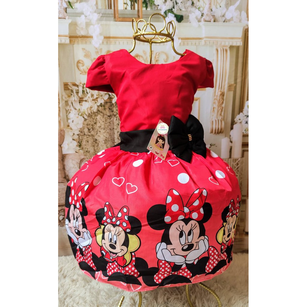 Vestido 2024 tema minnie