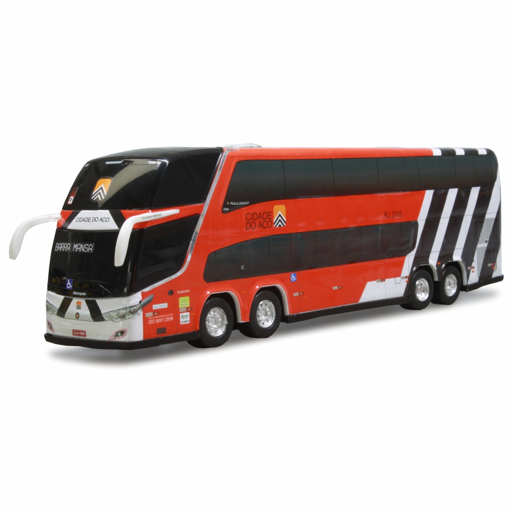 Ônibus em Miniatura G7 Double Deck Dd Pintura Vermelho