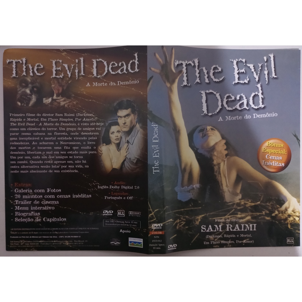Evil Dead - Sam Raimi - Bruce Campbell / Ellen Sandweiss - Compra filmes e  DVD na