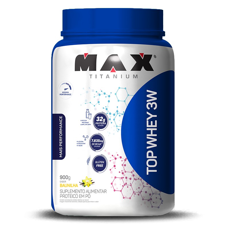 100% WHEY PROTEIN (900G) MAX TITANIUM