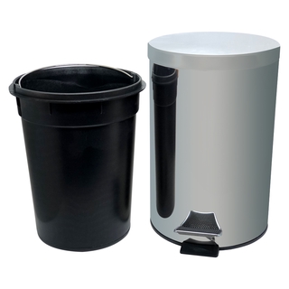 Lixeira de Inox com Cesto Removível Com Pedal 5 litros Sku 2085- Epm Home
