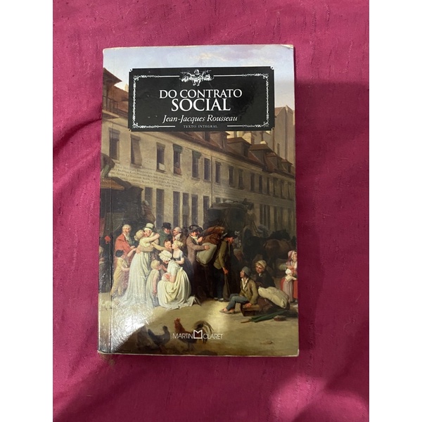 Livro Do Contrato Social - Jean Jacques Rousseau | Shopee Brasil
