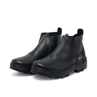 Bota epi segurança com CA elastico em trabalho pesado