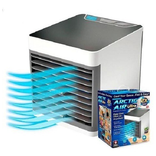 Mini Ar Condicionado Portátil Arctic Air Cooler Umidificador Climatizador Luz Led Pronta Entrega