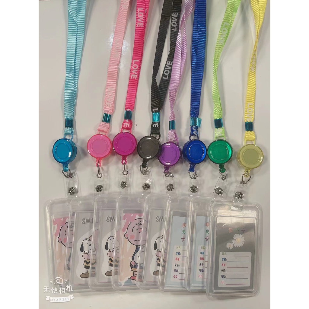 Cordão Porta Crachá Bilhete Único Cartões/ Couro/ Estampa