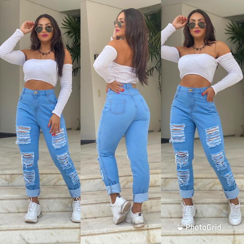 Calça boyfriend best sale jeans feminina