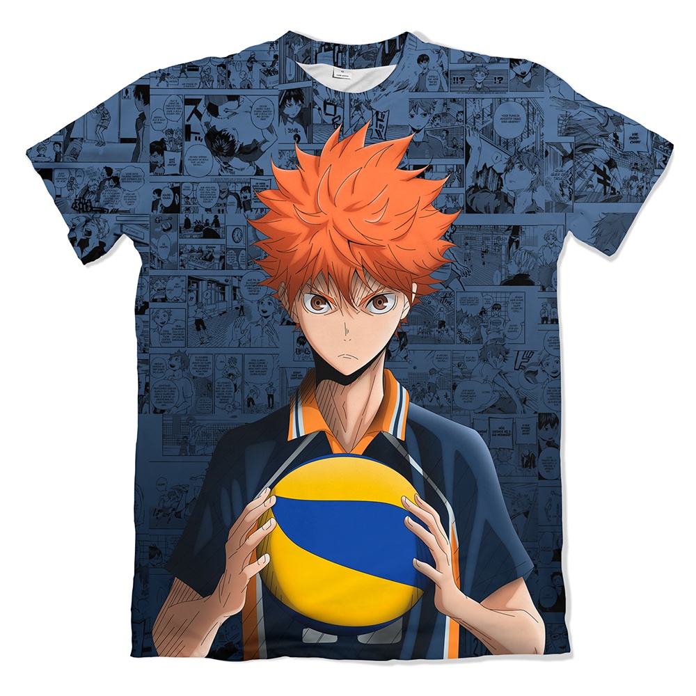 Camisa Anime Haikyuu Hinata Shouyou Bola de Vôlei