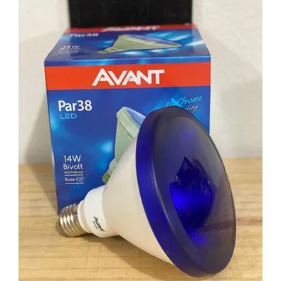 Lampada Led Par 38 14w Biv Azul E27 Avant