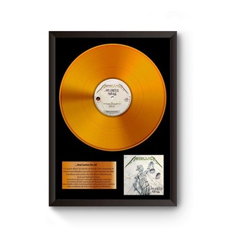 Quadro A4 Disco De Ouro And Justice For All Poster | Shopee Brasil