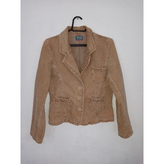 Blazer Veludo Cotelê Vinho, Casaco Feminino Usado 74436423