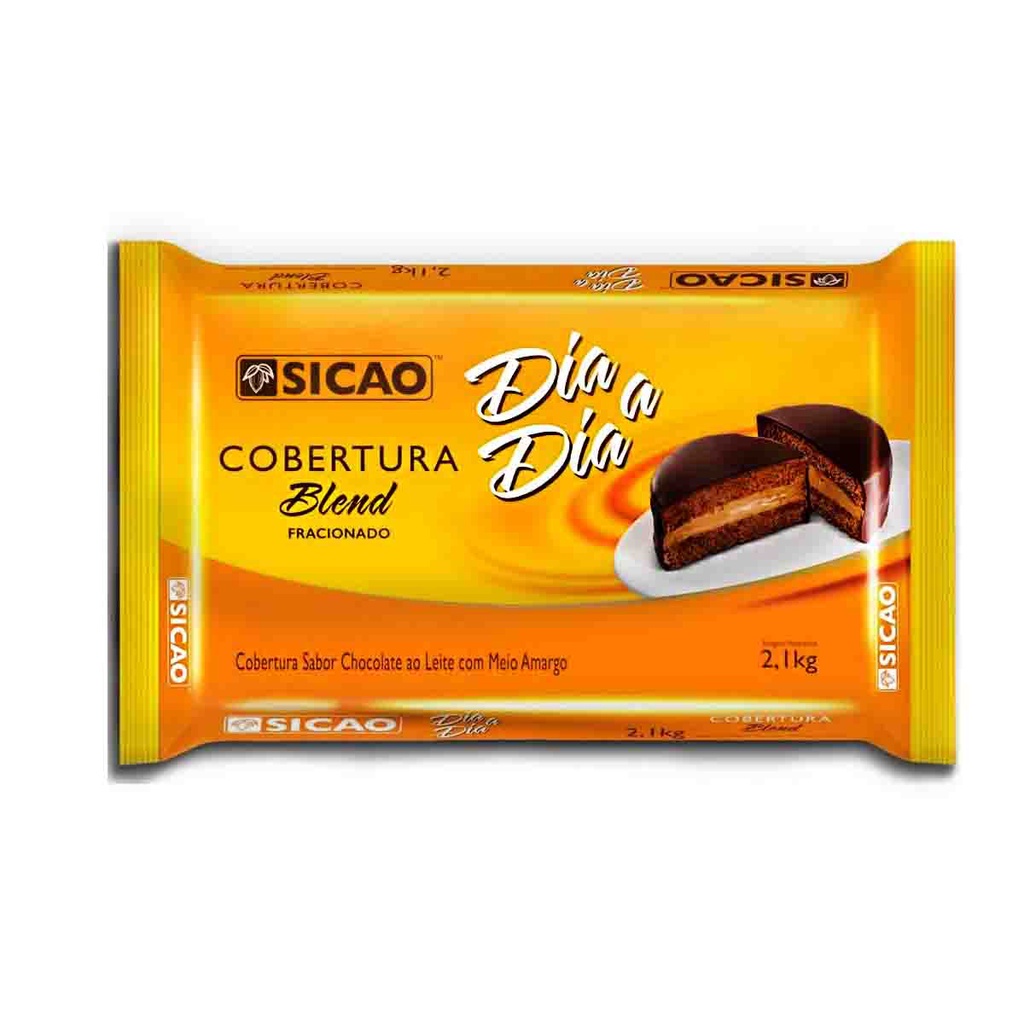 Cobertura chocolate blend barra dia a dia 2 1kg sicao escorrega o pre o