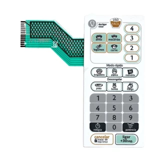 MEMBRANA TECLADO PARA MICROONDAS CONSUL CMP 25 USO FACIL