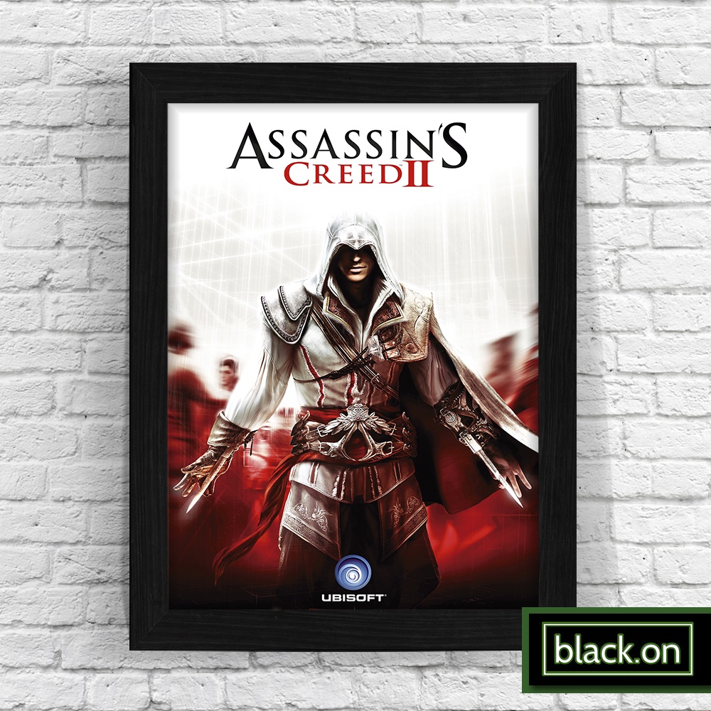 Quadro Com Moldura Poster Decorativo Game Geek Jogo Filme Assassins