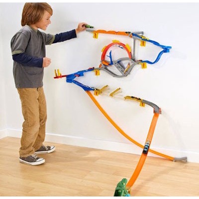 Pista Hotwheels de parede