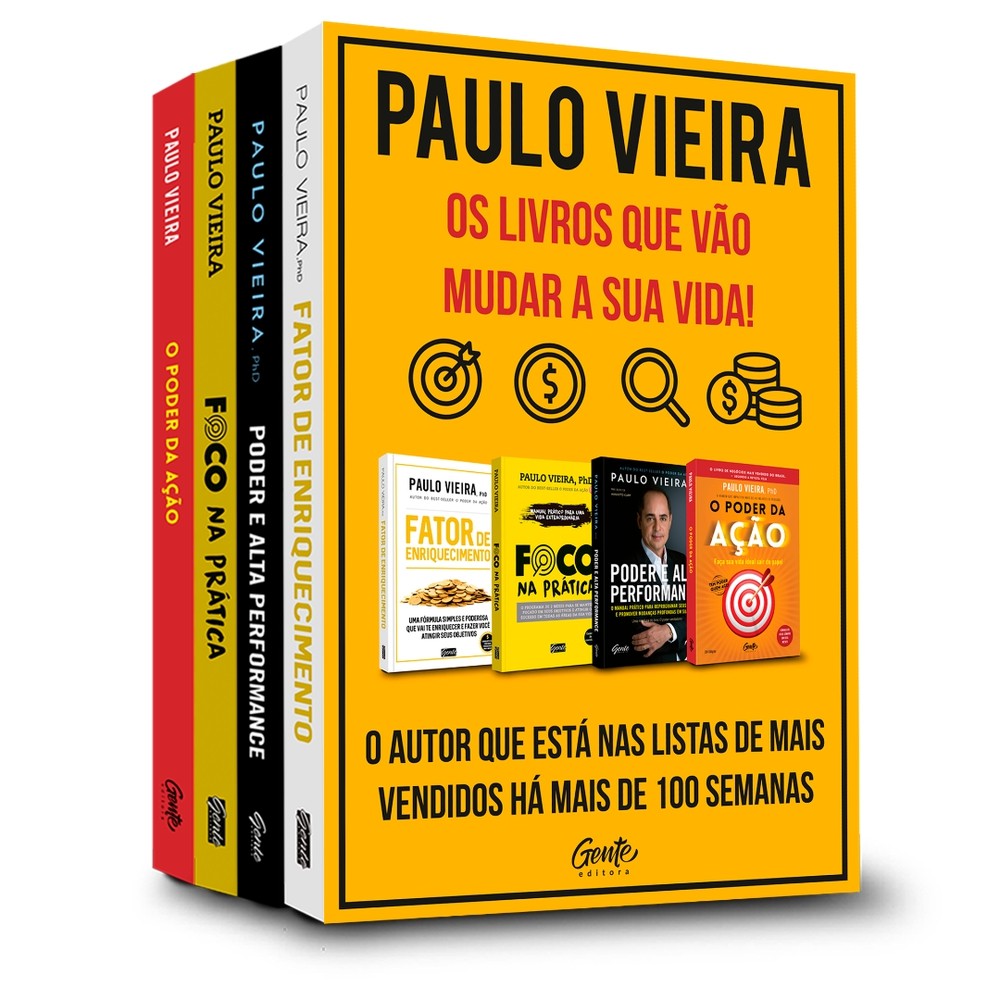 Box Livros Paulo Vieira Vol. 1 - Os Livros Que Vão Mudar a Sua Vida ...